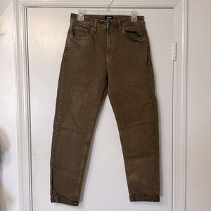NEW Cotton On tapered jeans size 28 (fits like 30) brown denim 30 inseam
